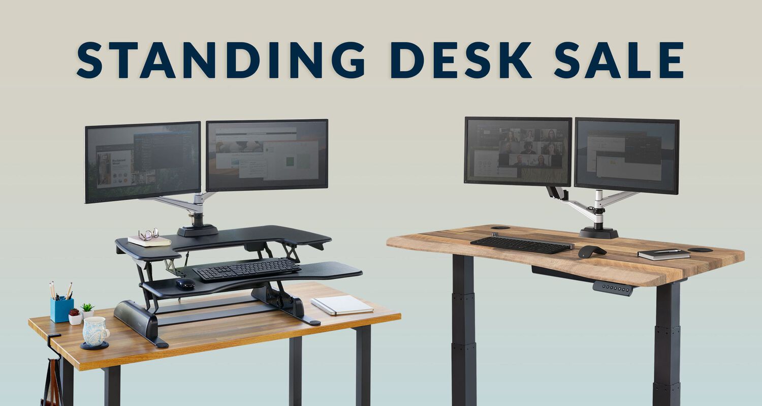 Standing Desk Converter – VIVO - desk solutions, screen mounting