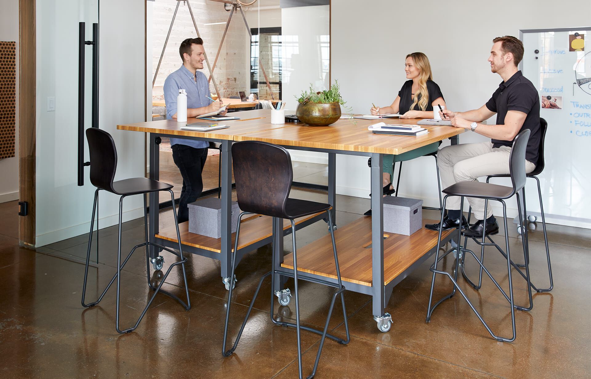 Tall deals meeting table