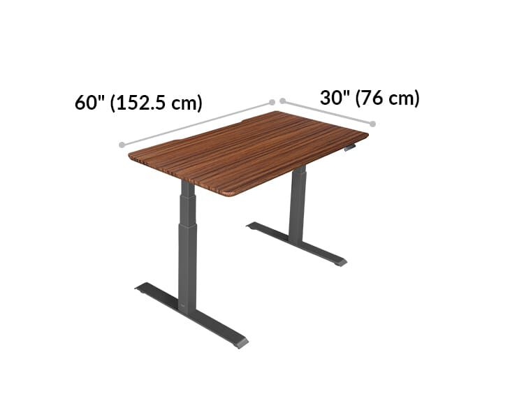 60 inch clearance adjustable desk