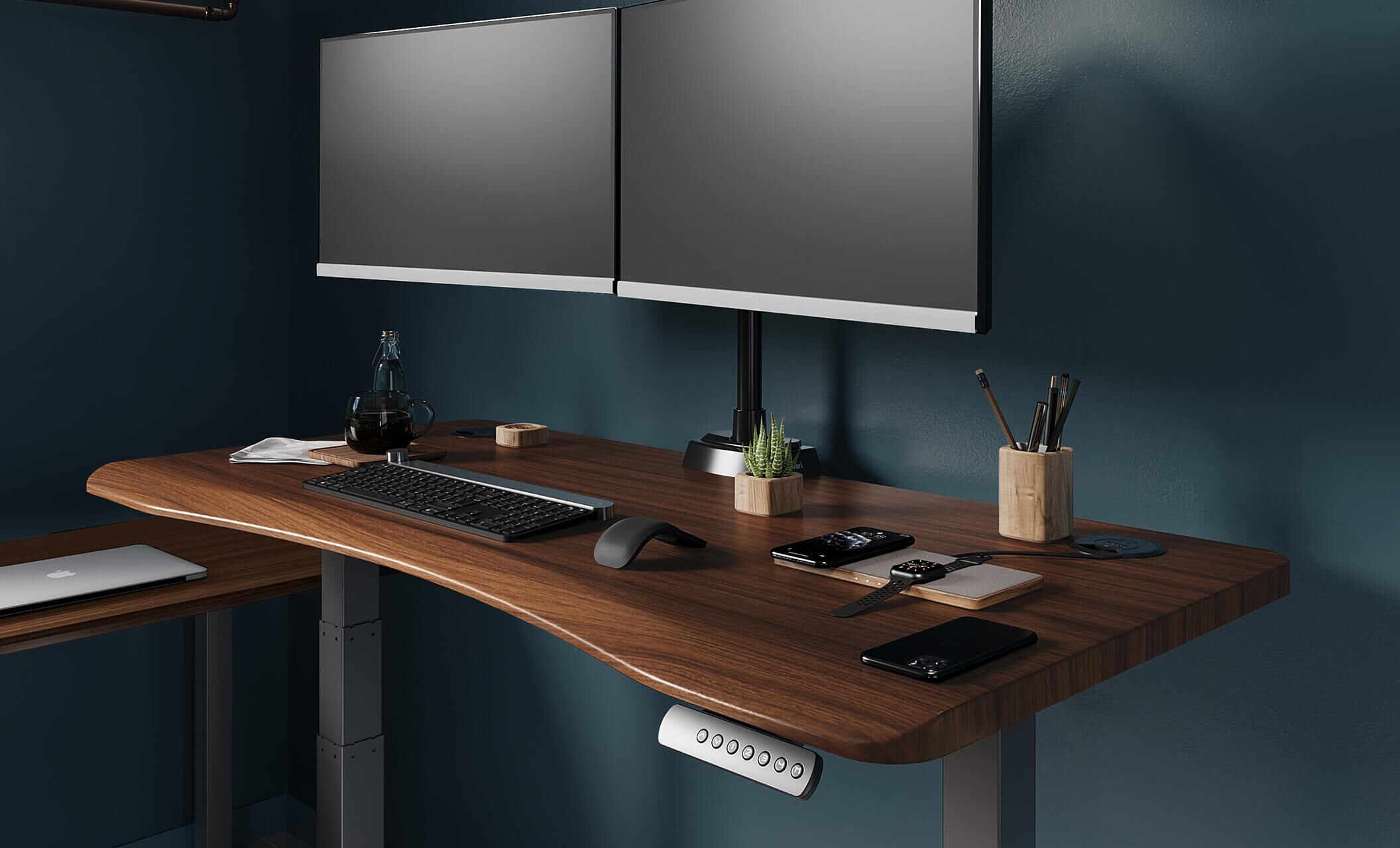 Uplift v2 curved corner standing deals desk