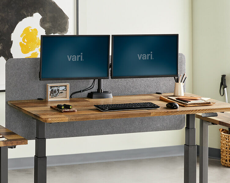 Felt Privacy + Modesty Panel 60 | Office Desk Partition | Vari®