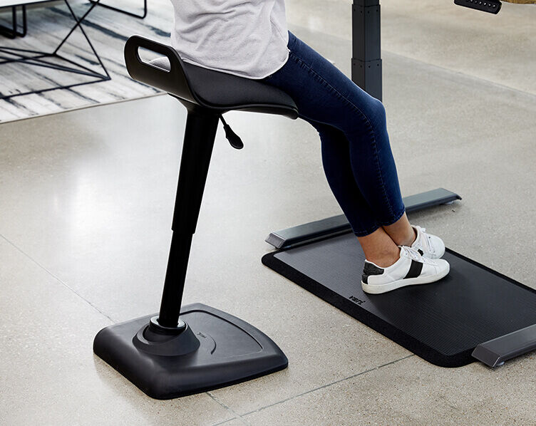 Active Seat Standing Desk Chair Vari