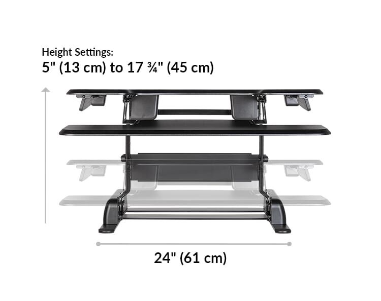 VariDesk® Basic 30 | Adjustable Height Desk Converters | Vari®