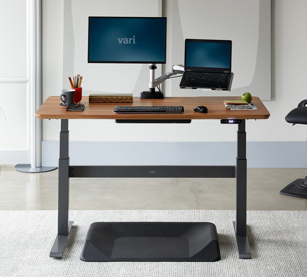 Height Adjustable Standing Desk Guide Vari