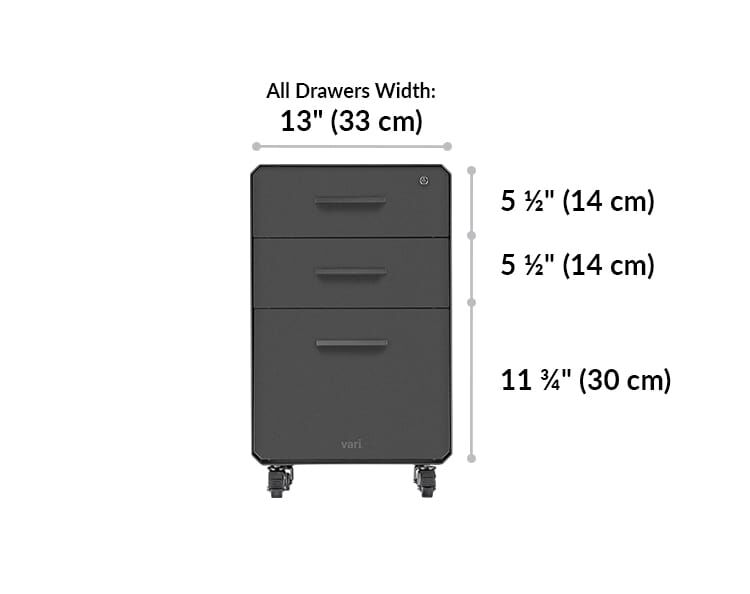 File Cabinet Standing Desk Accessories Vari