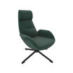angle image of moss green lounge chair
