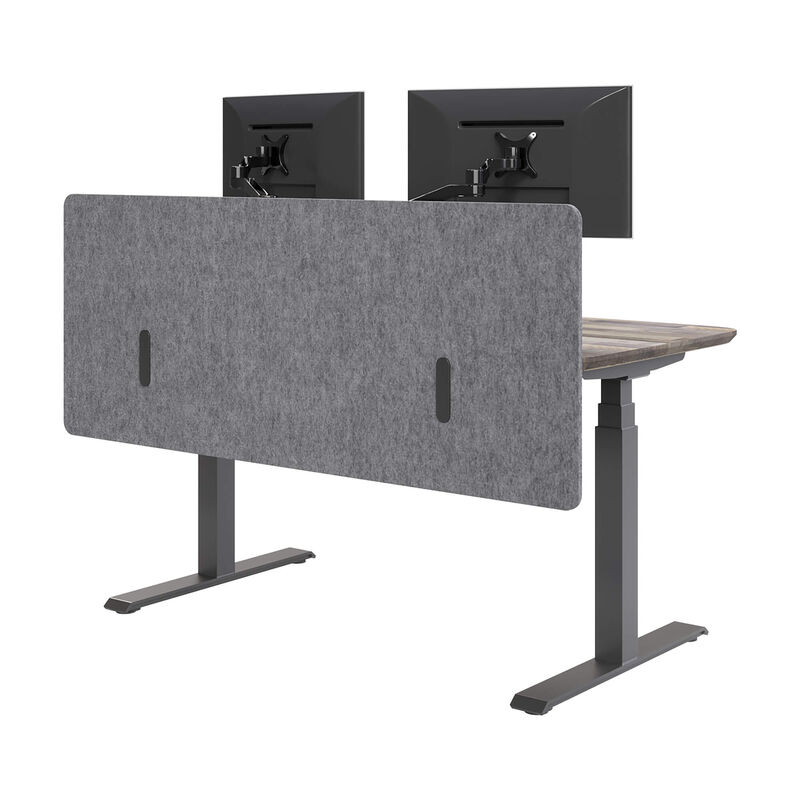  Mount-It! Under Desk Modesty Panel for Office Desks and Sit  Stand Workstations [60 Inches Wide] Mesh Organizer Pockets for Cables and  Wires (Black) : Office Products