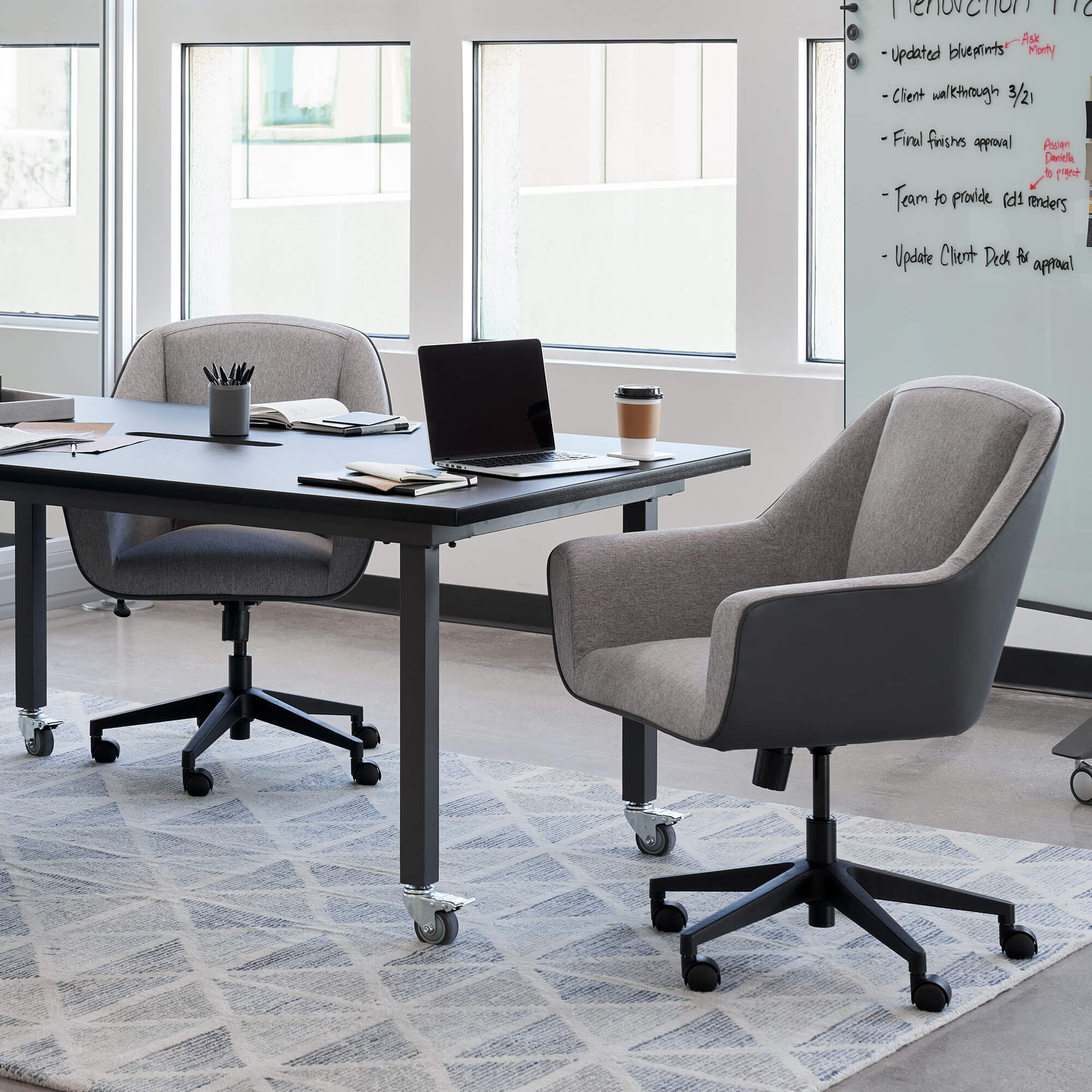 upholstered conference room chairs