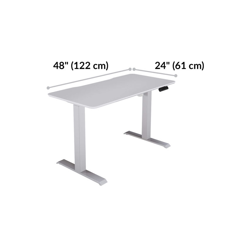 Realspace Electric 48W Height Adjustable Standing Desk White