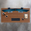 overview of table in walnut