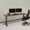 Electric standing desk 72x30 lowered in office
