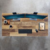 overview of table in reclaimed wood