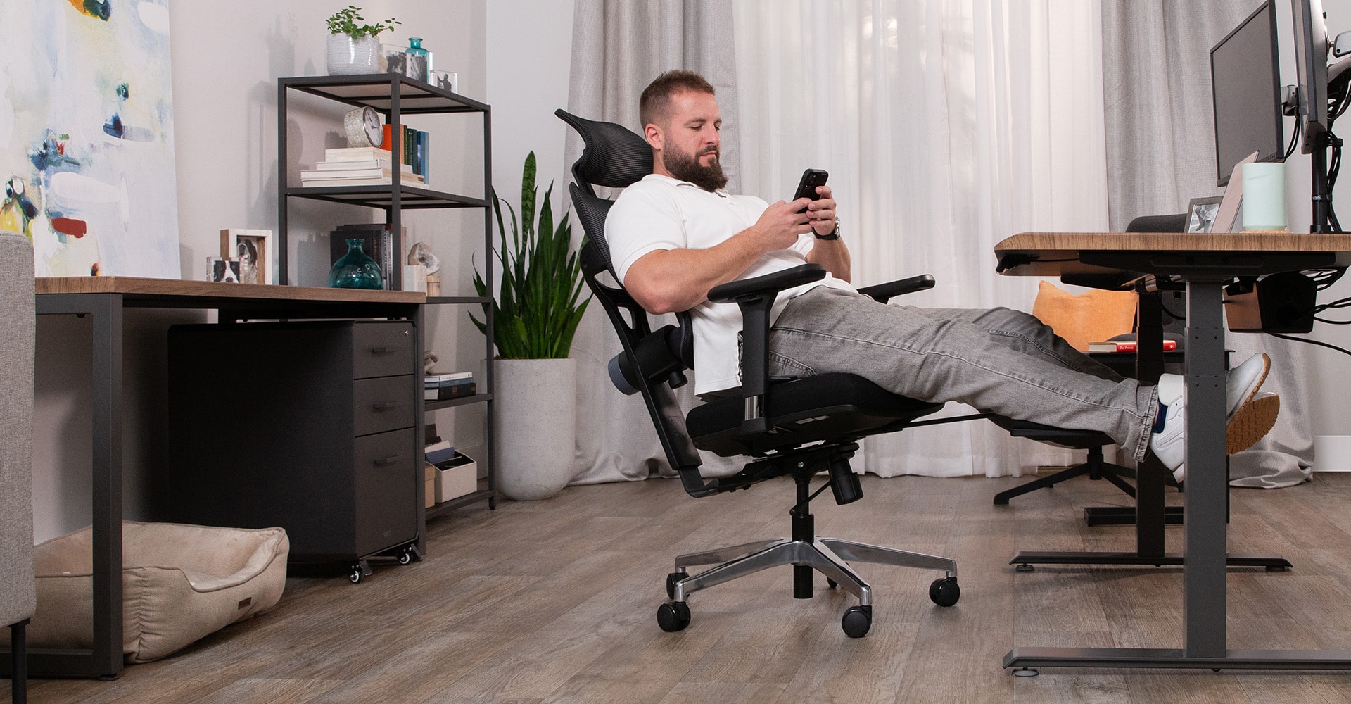 seating solutions for fixed height and adjustable height standing desks