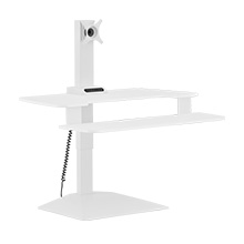 varidesk premier electric single monitor white