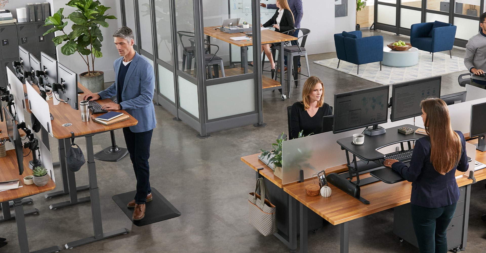 standing desk and varidesk converters are great solutions for your workspace