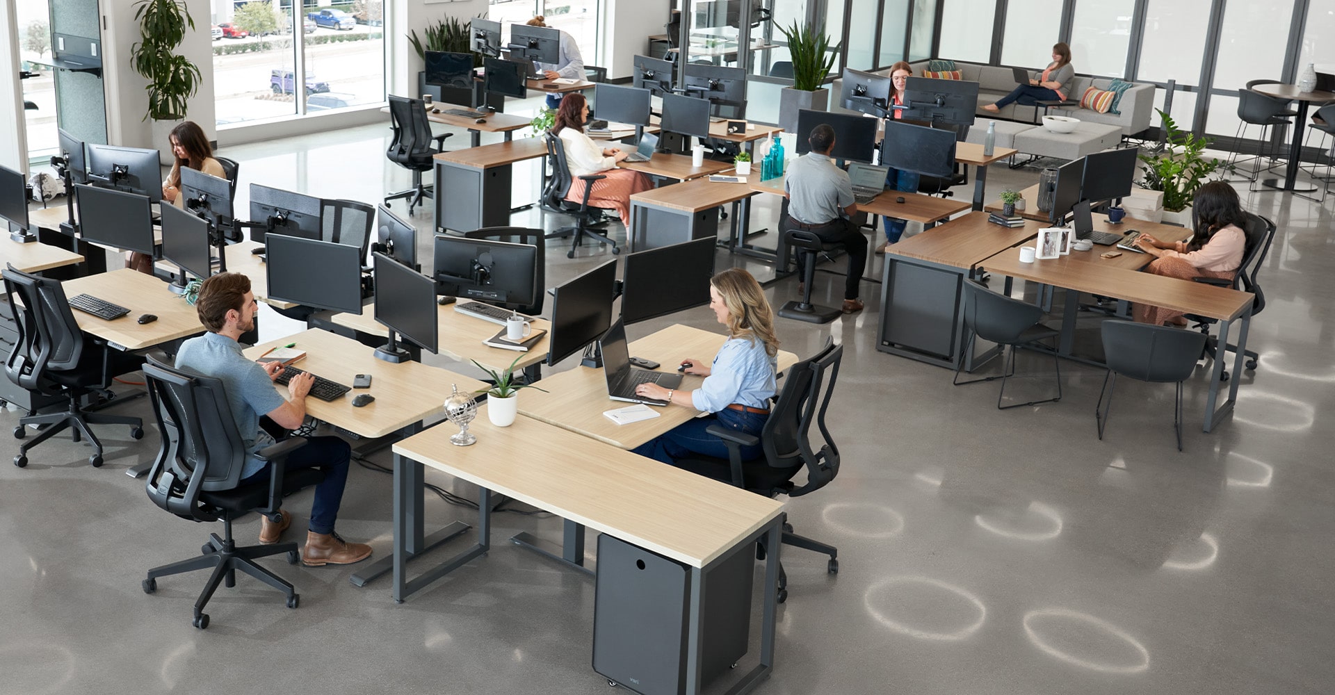 tables and desk benching