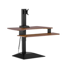 varidesk premier electric single monitor black