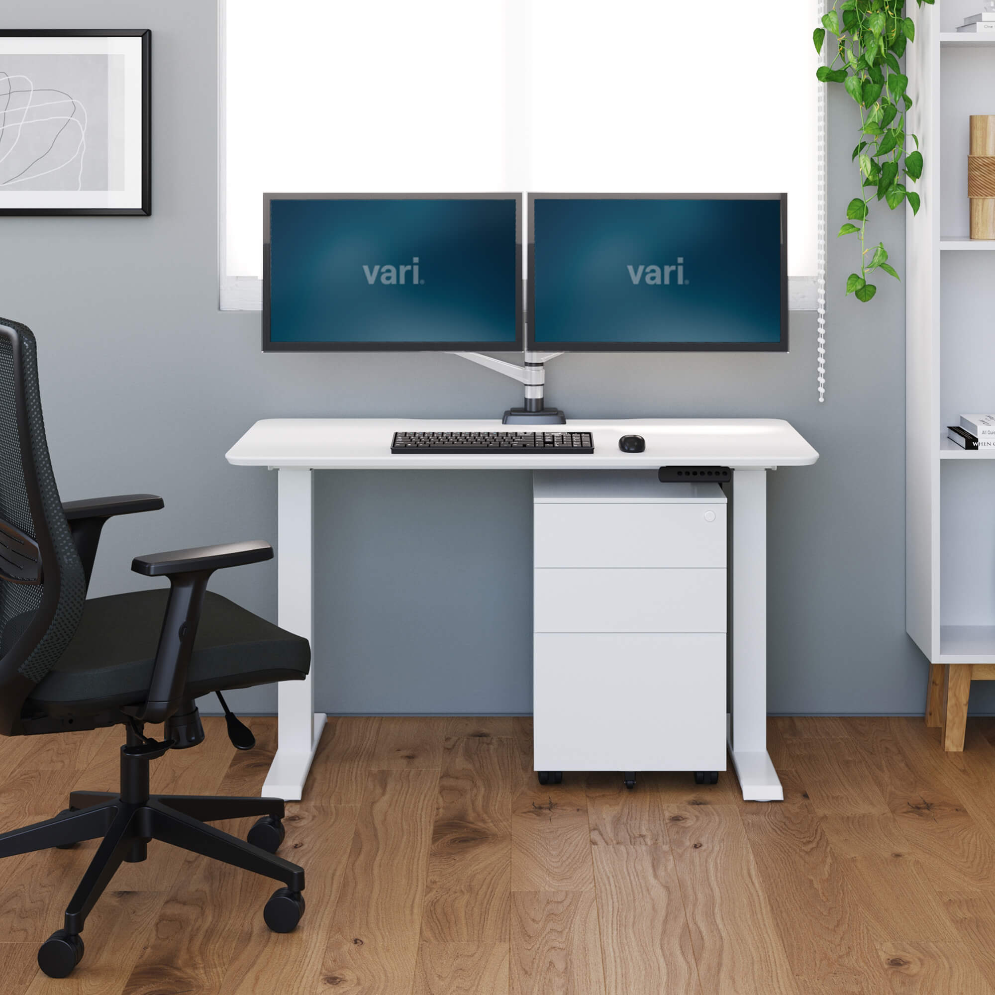 Essential Electric Standing Desk Split Top 48x24 | Height Adjustable  Electric Desk | Vari®